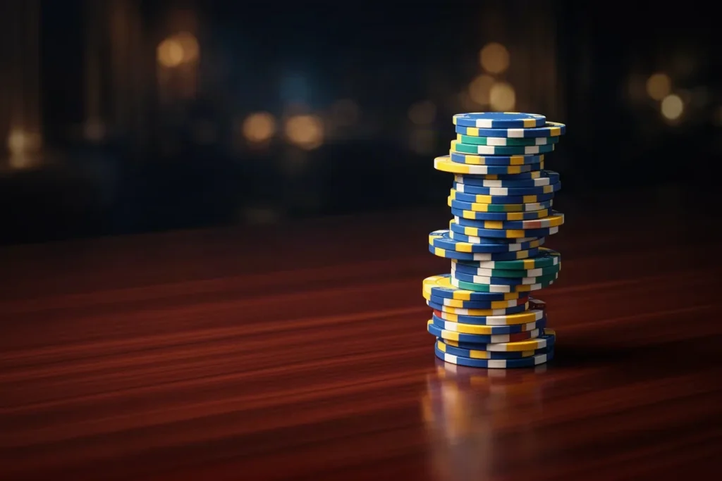 Ảnh minh hoạ chồng chip tròn cho mục kinh nghiệm casino 789BET